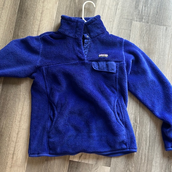 Patagonia Blue Women's Re-Tool Snap-T Fleece Pullover - Picture 1 of 2